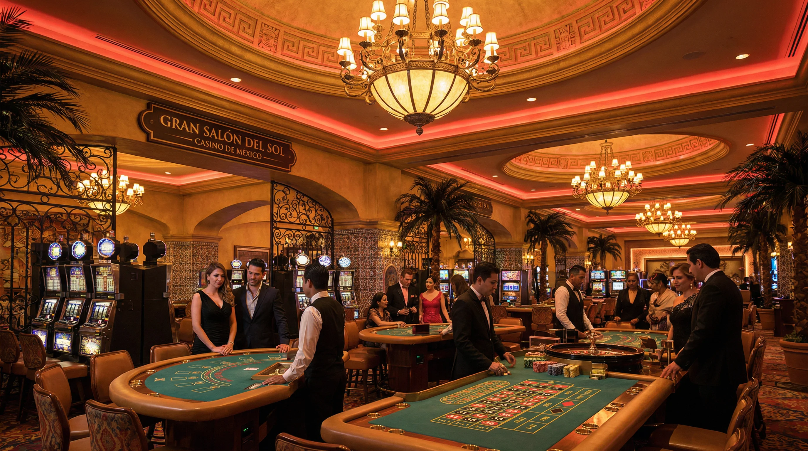 Casino 888 México interior lujoso